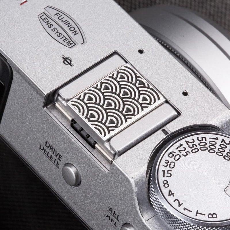 DBZZ Suitable for Fuji XPRO3/xpro2/xpro1/xa7/xa5/xe3/xe4/xt30/xt4/xt5 Nikon zf/zfc Shutter Button Retro Wave hot Shoe Cover and Shutter Button (Spray hot Shoe Cover) - Image 3